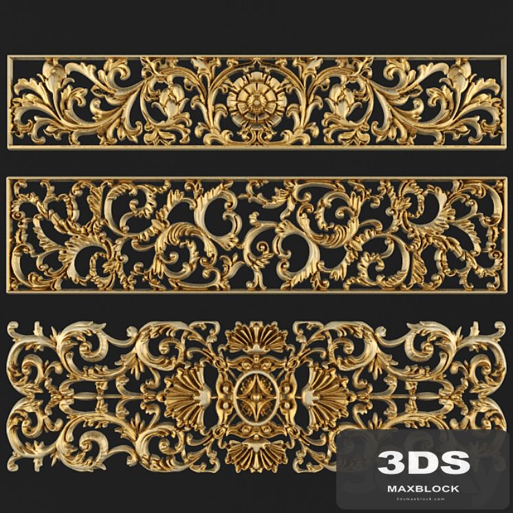 Moldings, carvings