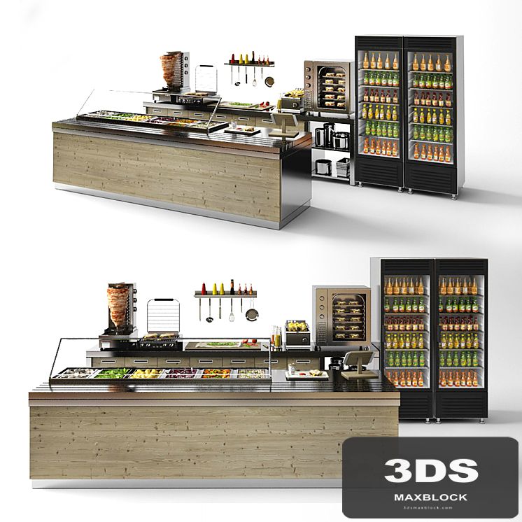 Set for a cafe