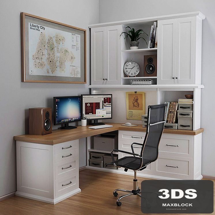Desktop in white