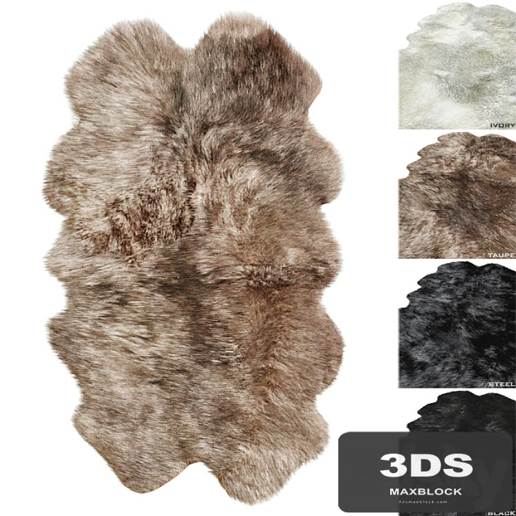 Natural Sheepskin Rug RH