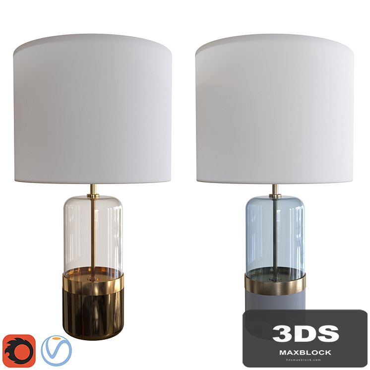 West Elm Mixed Material Table Lamp Large