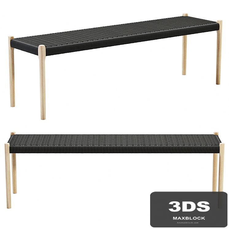 Mid Century Modern Bench N63 By Niels Moller
