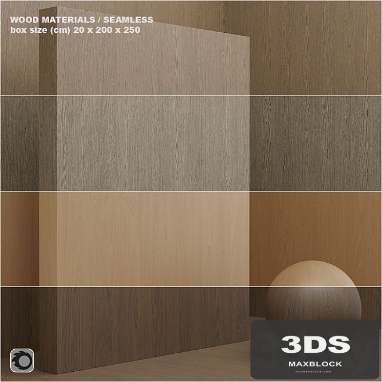 Material wood / veneer (seamless) - set 8