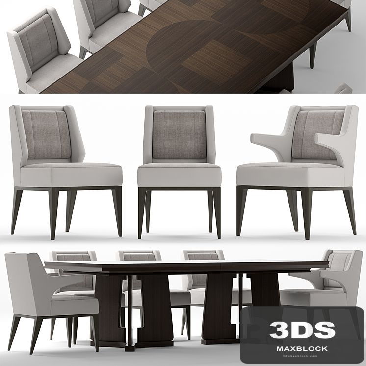 Table and chairs baker DINING CHAIR