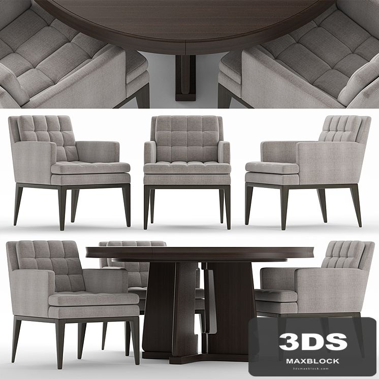Table and chairs baker DINING CHAIR1