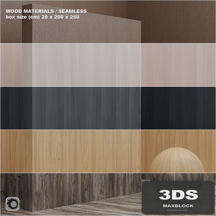 Material wood / veneer (seamless) - set 10