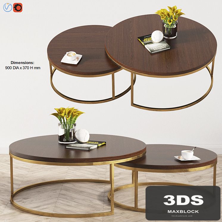 Kanta Nested Coffee Tables Boydblue