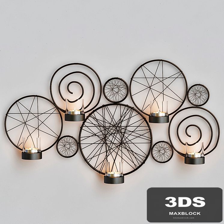 Pleasture of life Metal wall sconce