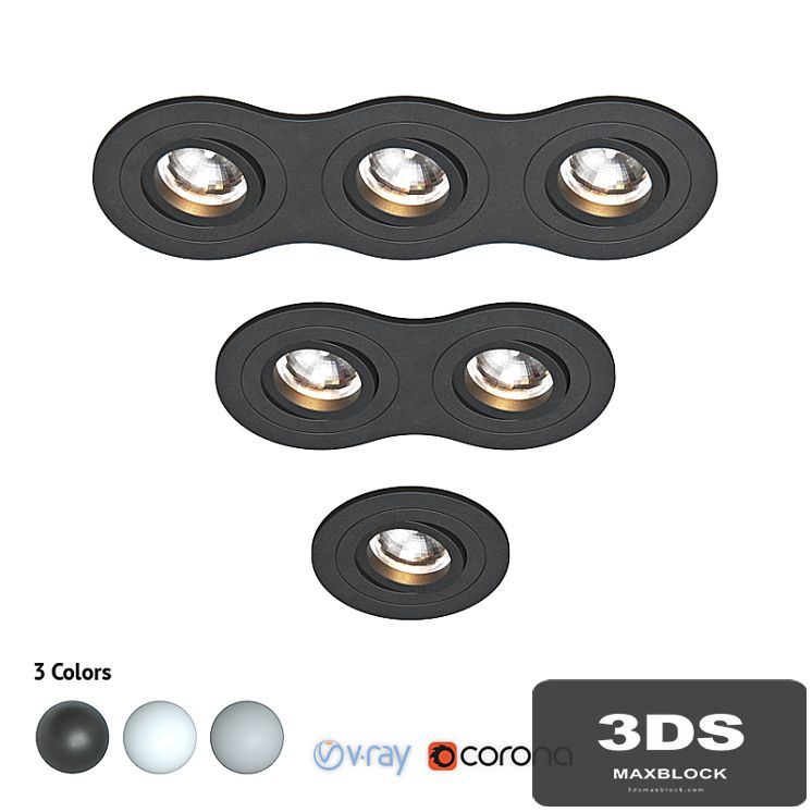 Set of built-in luminaires INTERO LS