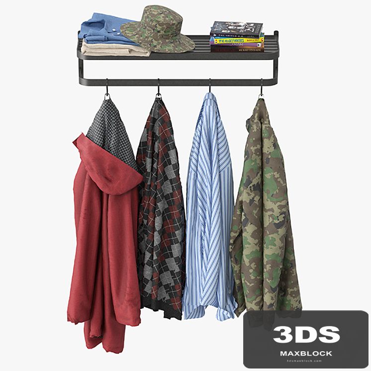 Wall coat rack