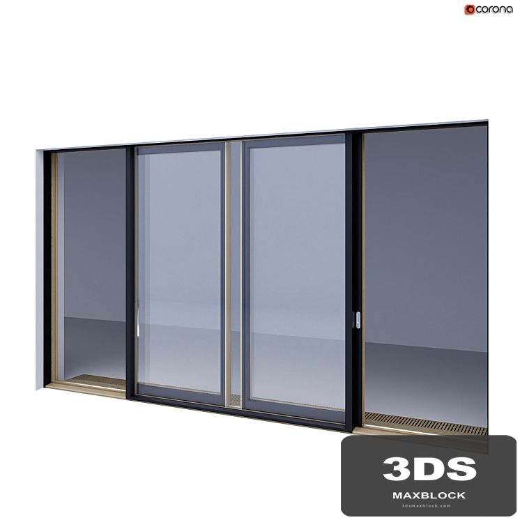 Wood-aluminum sliding stained-glass windows 1