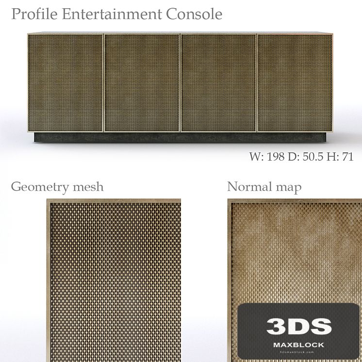 Bernhardt Profile Entertainment Console