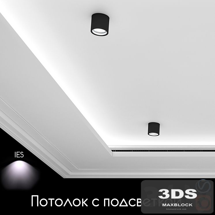 Ceiling light, set 03