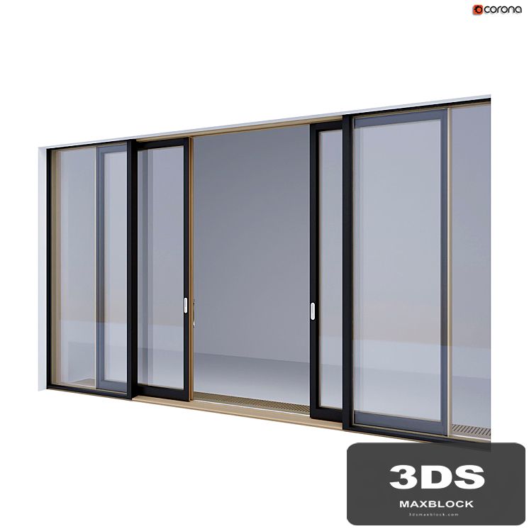 Wood-aluminum sliding stained-glass windows 3