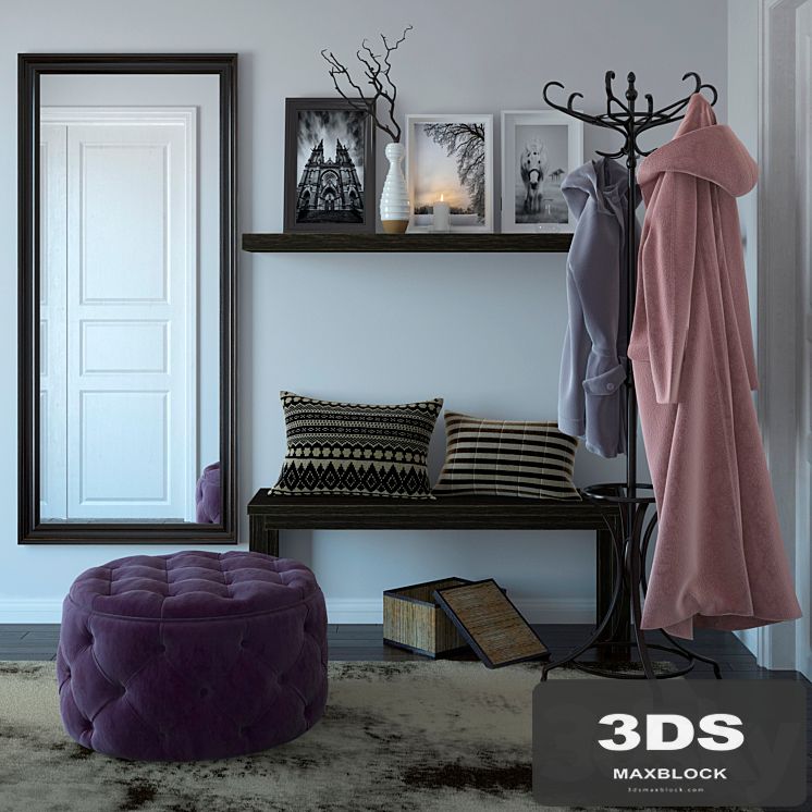 Set of objects in the hallway
