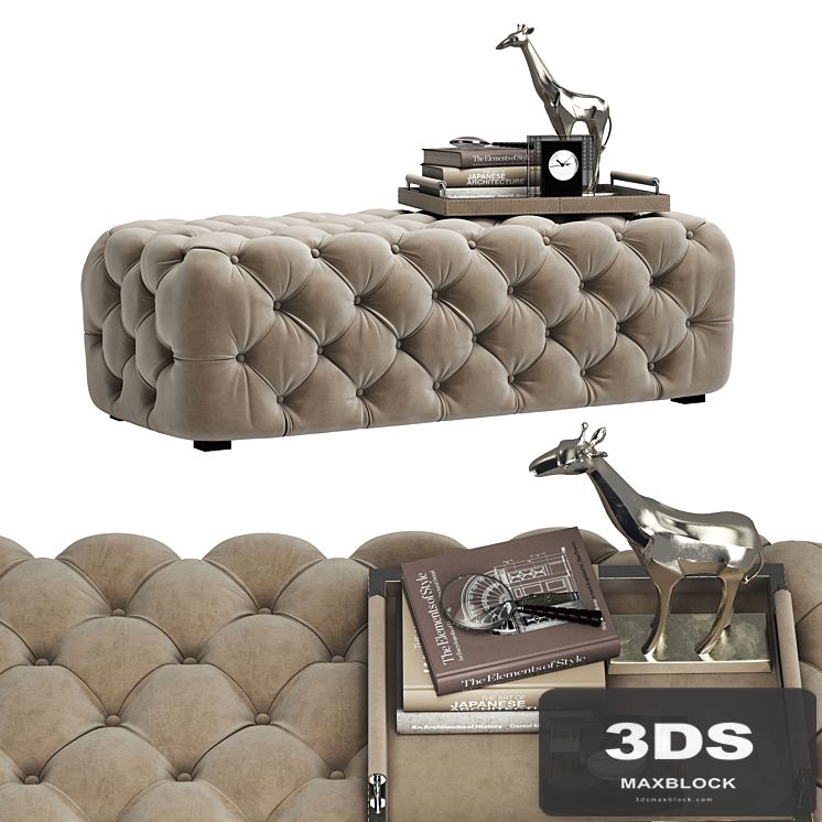 Zgallerie Jules Tufted Bench