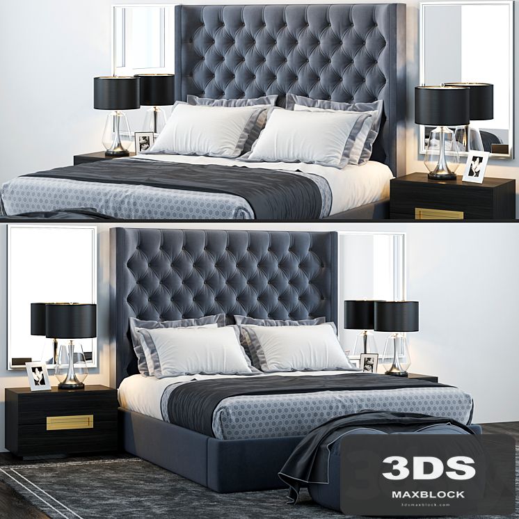 Restoration Hardware Zadie Tufted Bed
