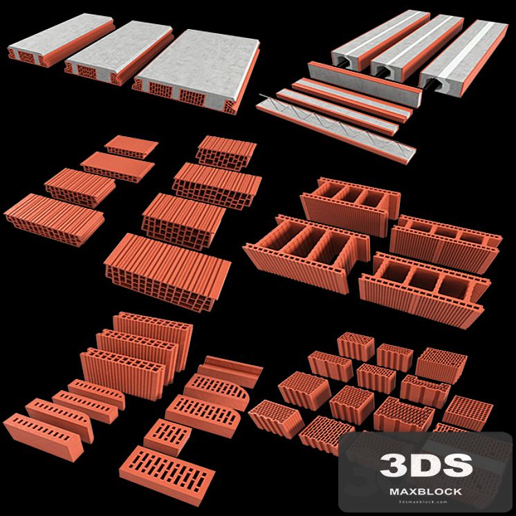 Set of ceramic blocks phoroterm