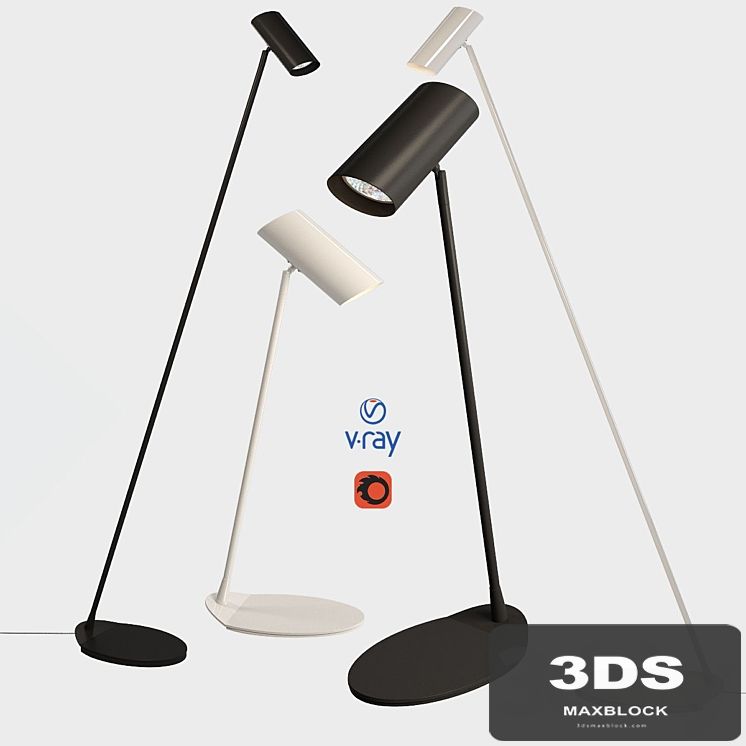 Desk and floor lamps, model HESTER, from the company LUCIDE, Belgium.