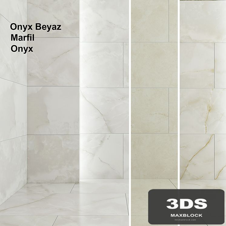 Tile Kale Marfil Onyx Beyaz