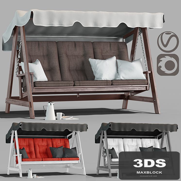 Garden swings kornhult in 3 colors