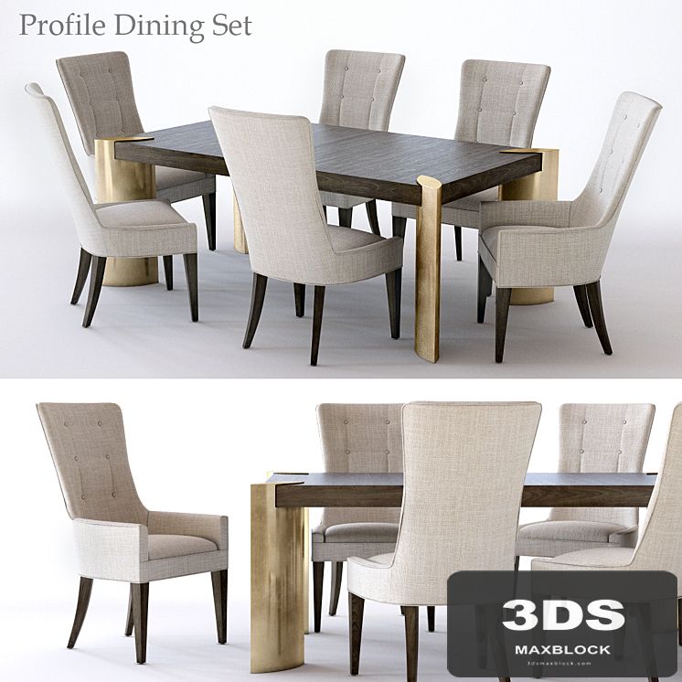 Bernhardt Profile Dining Set 1
