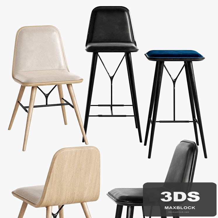 Fredericia Spine Stool Barstool Chair