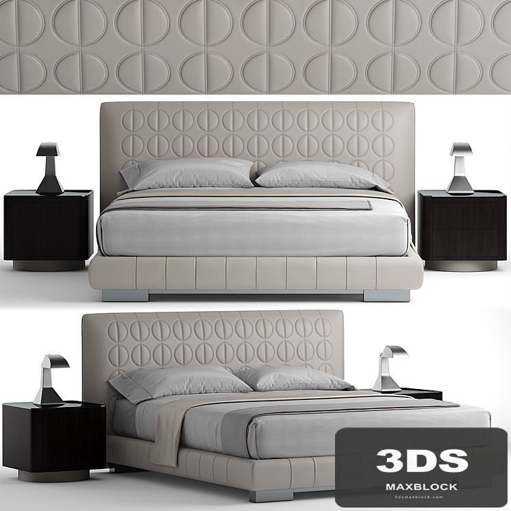 Minotti curtis bed