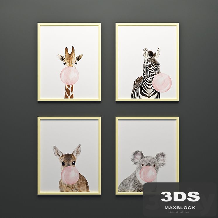 Paintings with funny animals
