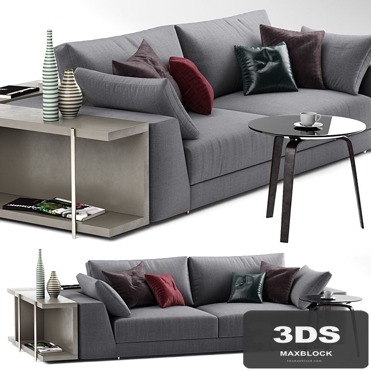 Argo gray sofa AG002 - MisuraEmme