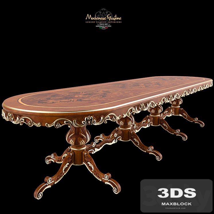 Oval table Modenese Gastone Art 12137