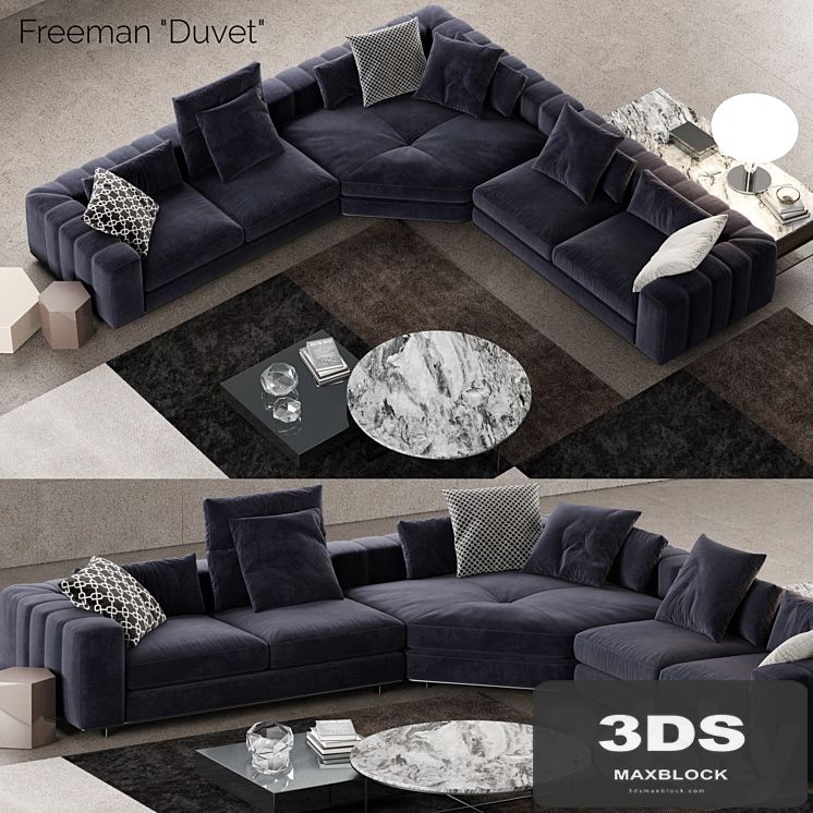 Minotti Freeman Duvet Sofa 2
