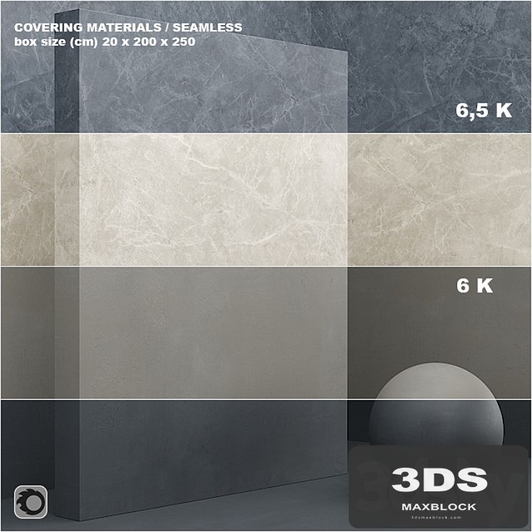 Material (seamless) - coating, marble, plaster set 41