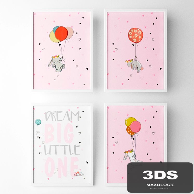 Posters for children's room - rabbit