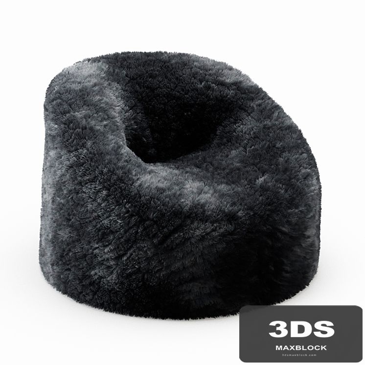 Sheepskin Beanbag Gray