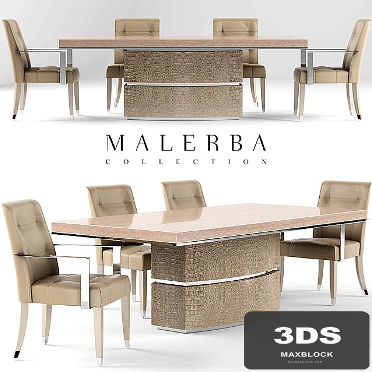 Table and chair malerba