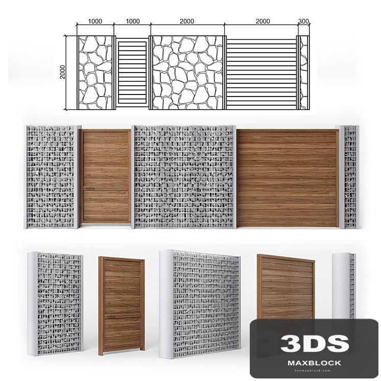 Fence gabion