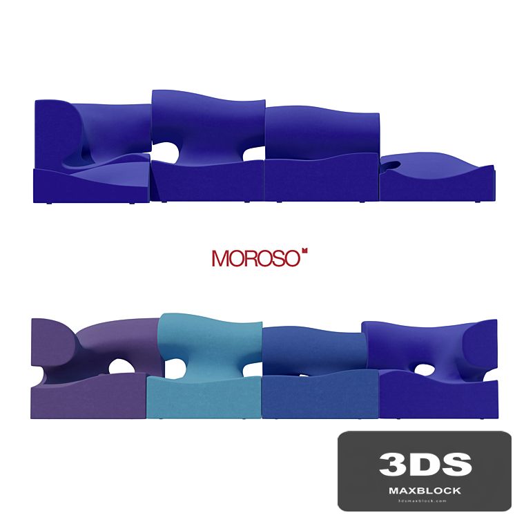 Moroso Misfits sofa 01, Misfits SOFA SYSTEM BY Ron Arad