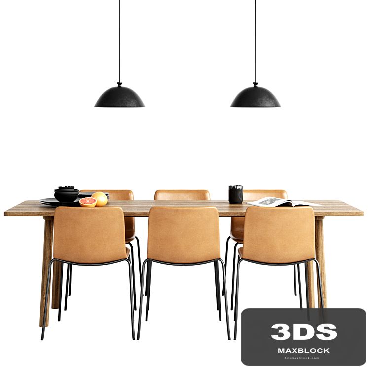 Fredericia Pato Chair & table Taro