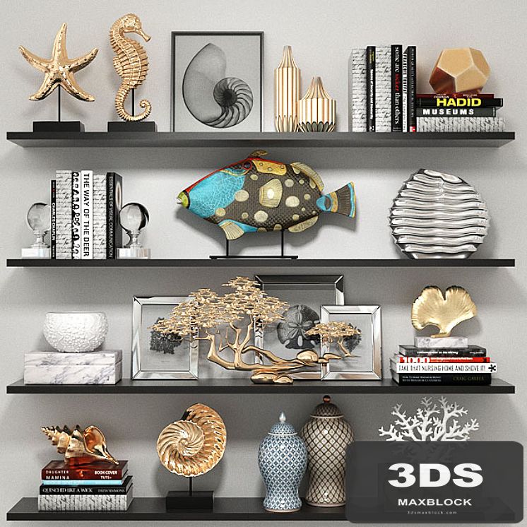 Decorative set on a sea theme