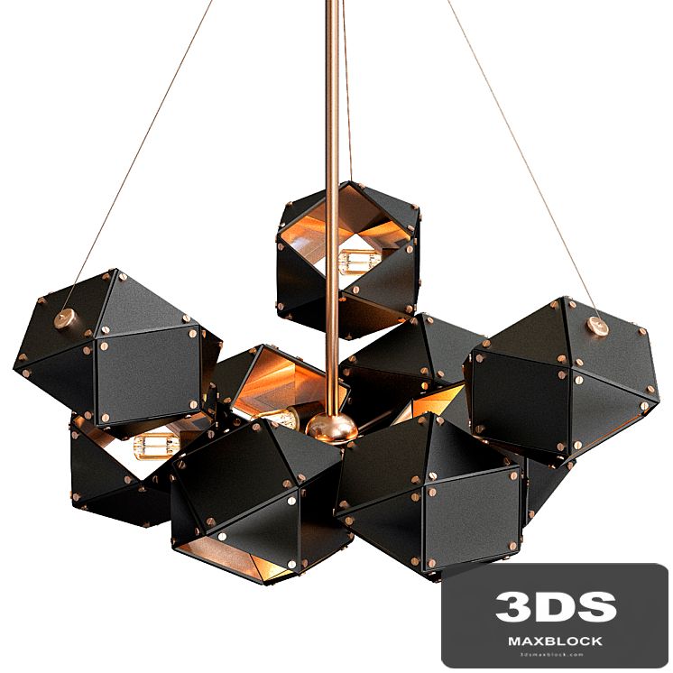 WELLES Central Chandelier von Gabriel Scott