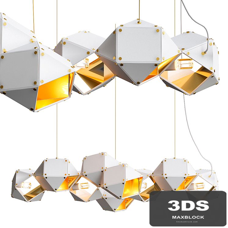 WELLES Long Chandelier von Gabriel Scott