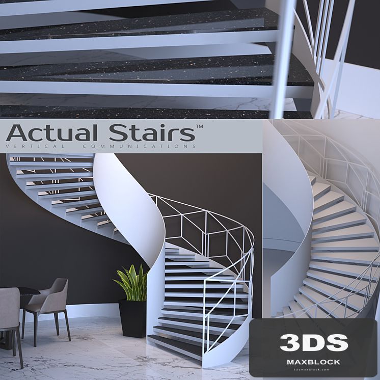 spiral staircase Actual Stairs