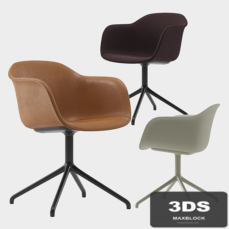 Muuto fiber armchair swive base