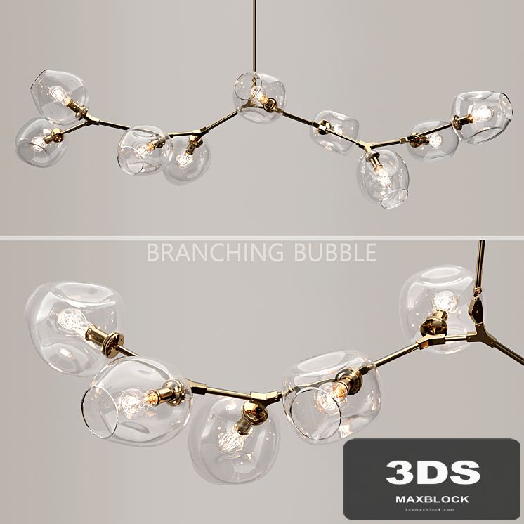 Branching bubble 9 lamps