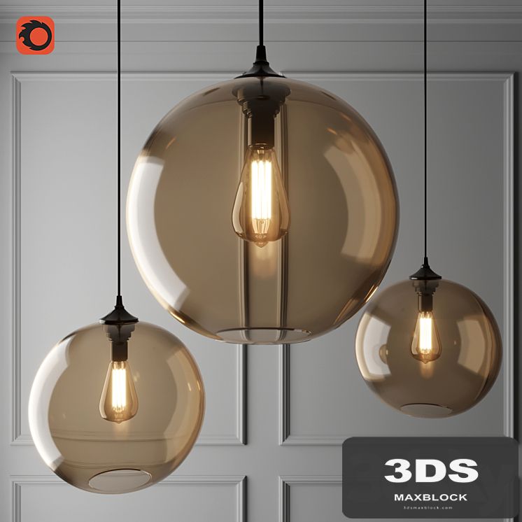 Suspended Lamp Jeremy Solitaire