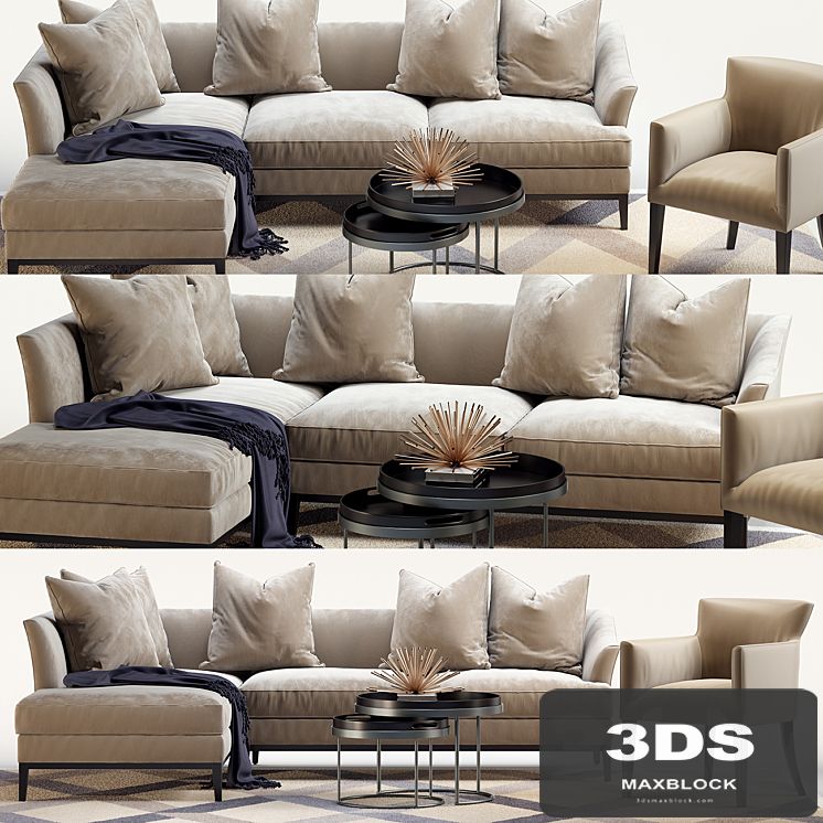 The sofa and chair company set 2