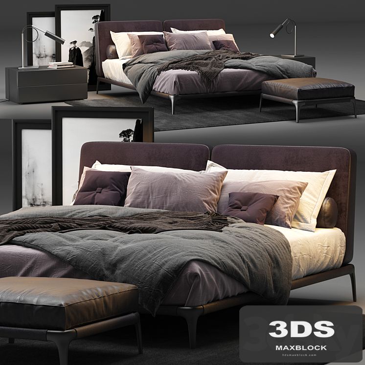 Poliform Park Uno Bed