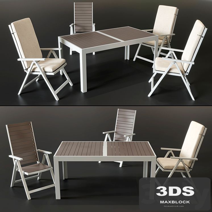 Chairs and table IKEA SHELLAND