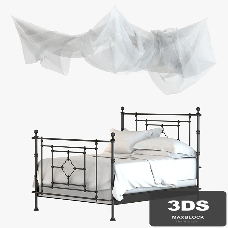 Restoration Hardware QUATREFOIL IRON BED
